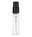 Glasfläschchen 2 ml klar mit schwarzem Steckzerstäuber