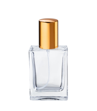 Parfümflasche Mindy 30 ml – Glas-Flakon mit Zerstäuber in Gold