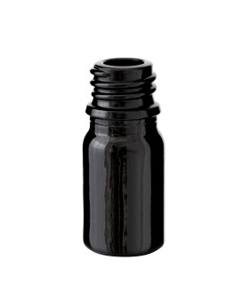 5 ml Glasflasche schwarz