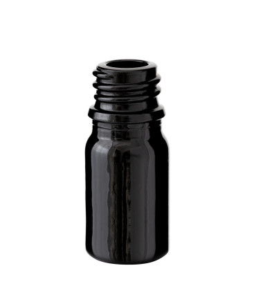 5 ml Glasflasche schwarz