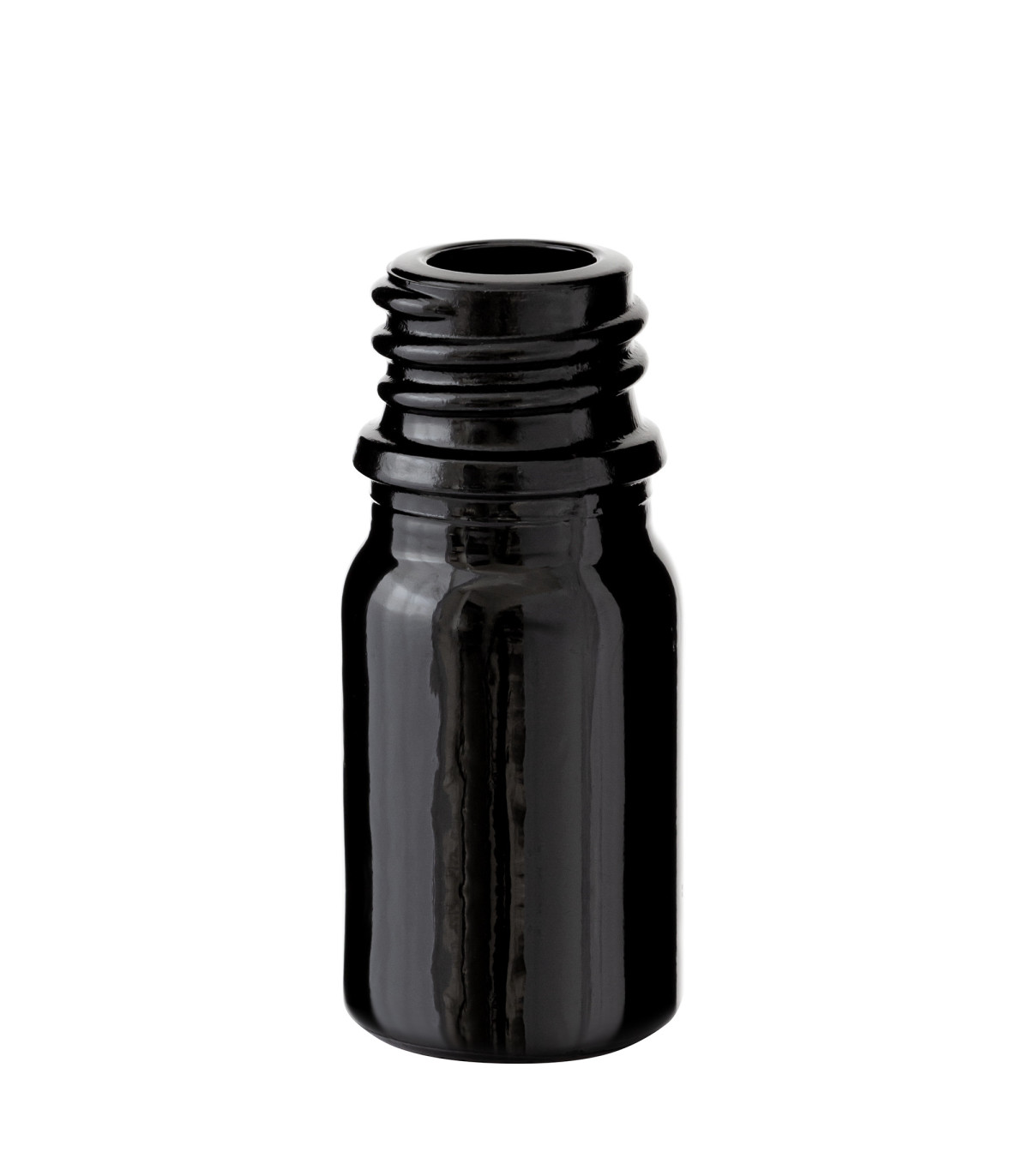 5 ml Glasflasche schwarz