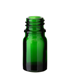 Glasflasche 5 ml grün – leere Flasche zum Befüllen 18/415