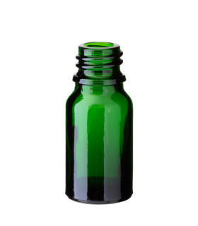 Glasflasche 10 ml grün – Ideal für Öl, Kosmetik und mehr | Leer DIN 18