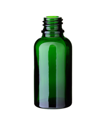 Glasflasche 30 ml grün, 18/415 – Für Öle & Tinkturen - zum Befüllen