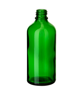 100 ml Grünglasflasche DIN 18 mm – leere Flasche 18/415 zum Befüllen