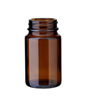 Weithalsglas 75 ml braun 38/400 [1]