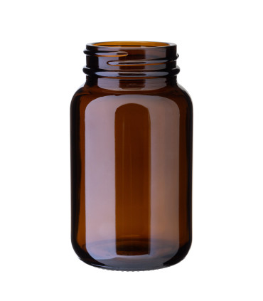Weithalsglas 150ml Braun 45/400 Glasverpackung – beauty-verpackung.de