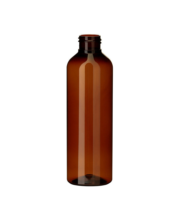 Braune PET Flasche 200 ml mit Gewinde 24/410 – leichte Verpackungslösung