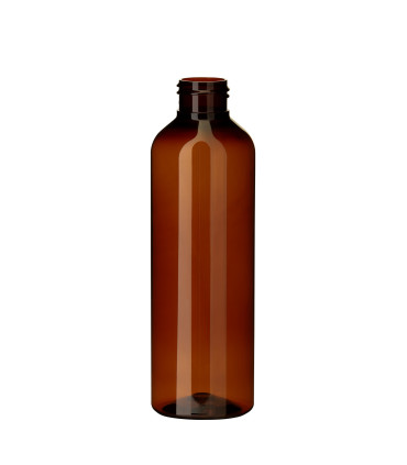 Braune PET Flasche 200 ml mit Gewinde 24/410 – leichte Verpackungslösung
