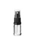 Glasflasche 5 ml transparent mit schwarzem Zerstäuber, ideal für Kosmetik