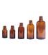 Braune Glasflasche 15 ml mit schwarzem Zerstäuber - Leer zum Befüllen