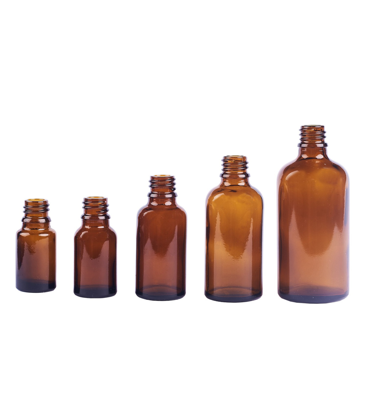 Braune Glasflasche 15 ml mit schwarzem Zerstäuber - Leer zum Befüllen