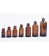 Braune Glasflasche 5 ml mit schwarzem Zerstäuber - Leer DIN 18 mm