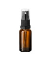 Glasflasche 20 ml braun mit schwarzem Zerstäuber