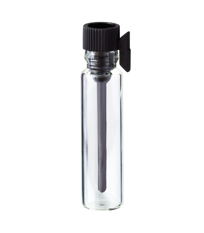 Glasflasche 1 ml mit Applikator und Schutzkappe für Parfumproben