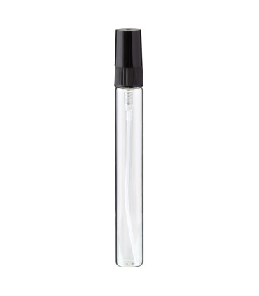 Glasflasche 10 ml mit schwarzem Zerstäuber – leer zum Befüllen