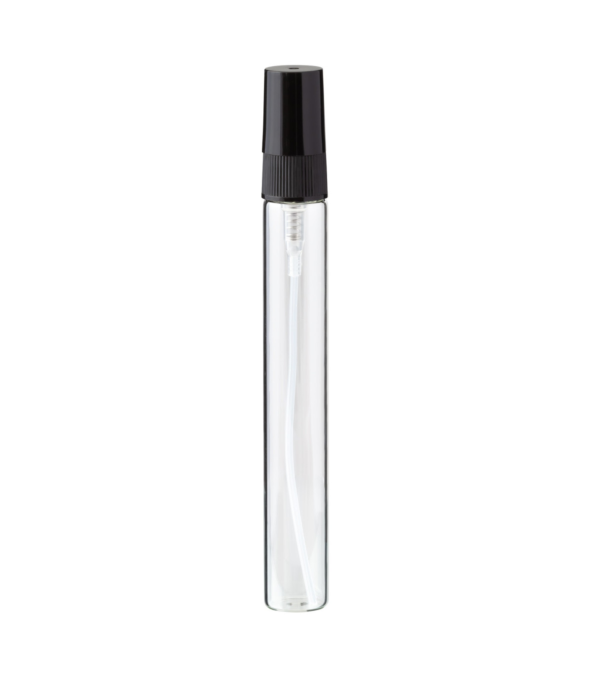 Glasflasche 10 ml mit schwarzem Zerstäuber – leer zum Befüllen