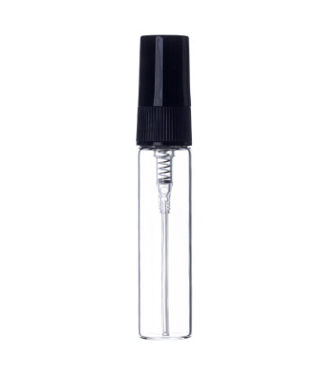 Glasflasche 5 ml mit Schraub-Zerstäuber und Kappe für Parfum