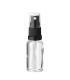 Glasflasche 20 ml klar mit schwarzem Zerstäuber