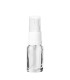Glasflasche 10 ml klar mit weißem Zerstäuber