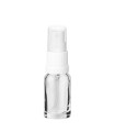 Glasflasche 10 ml klar mit weißem Zerstäuber