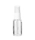 Glasflasche 30 ml klar mit weißem Zerstäuber