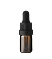 Glasflasche 5 ml braun mit schwarzer Pipette