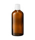 Braune Glasflasche 100 ml mit weißem Tropfer – Pipettenflasche für Kosmetik
