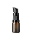 Glasflasche 5 ml braun mit schwarzer Pumpe [2]