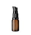 Glasflasche 10 ml braun mit schwarzer Pumpe [2]