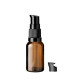 Glasflasche 15 ml braun mit schwarzer Pumpe [2]