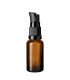 Glasflasche 20 ml braun mit schwarzer Pumpe [2]