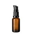 Glasflasche 20 ml braun mit schwarzer Pumpe [2]