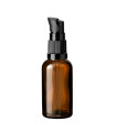 Glasflasche 30 ml braun mit schwarzer Pumpe [2]