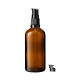Glasflasche 100 ml braun mit schwarzer Pumpe [2]