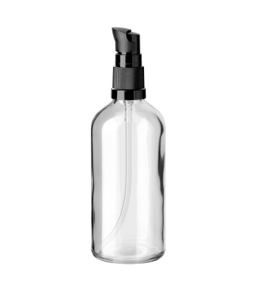 Klarglasflasche 100 ml mit Pumpe | Beauty Verpackung