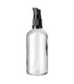 Glasflasche 100 ml klar mit schwarzer Pumpe [2]
