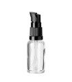 Glasflasche 20 ml klar mit schwarzer Pumpe [2]
