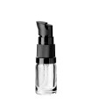 Glasflasche 5 ml klar mit schwarzer Pumpe [2]