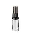 Glasflasche 10 ml klar mit schwarzer Pumpe [1]