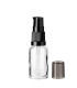 Klare Glasflasche 15 ml mit schwarzer Pumpe [1]