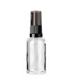 Glasflasche 30 ml klar mit schwarzer Pumpe [1]