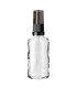 Glasflasche 50 ml klar mit schwarzer Pumpe [1]