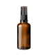 Glasflasche 50 ml braun mit schwarzer Pumpe [1]