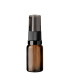 Glasflasche 10 ml braun mit schwarzer Pumpe [1]