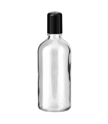 Klarglasflasche 100 ml Roll-on mit Schraubverschluss