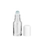 Glasflasche 10 ml klar Roll-on mit weißem Schraubverschluss