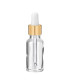 Glasflasche 20 ml klar mit goldener Pipette