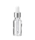 Glasflasche 20 ml klar mit silberner Pipette