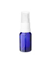 Glasflasche 10 ml blau mit weißem Zerstäuber